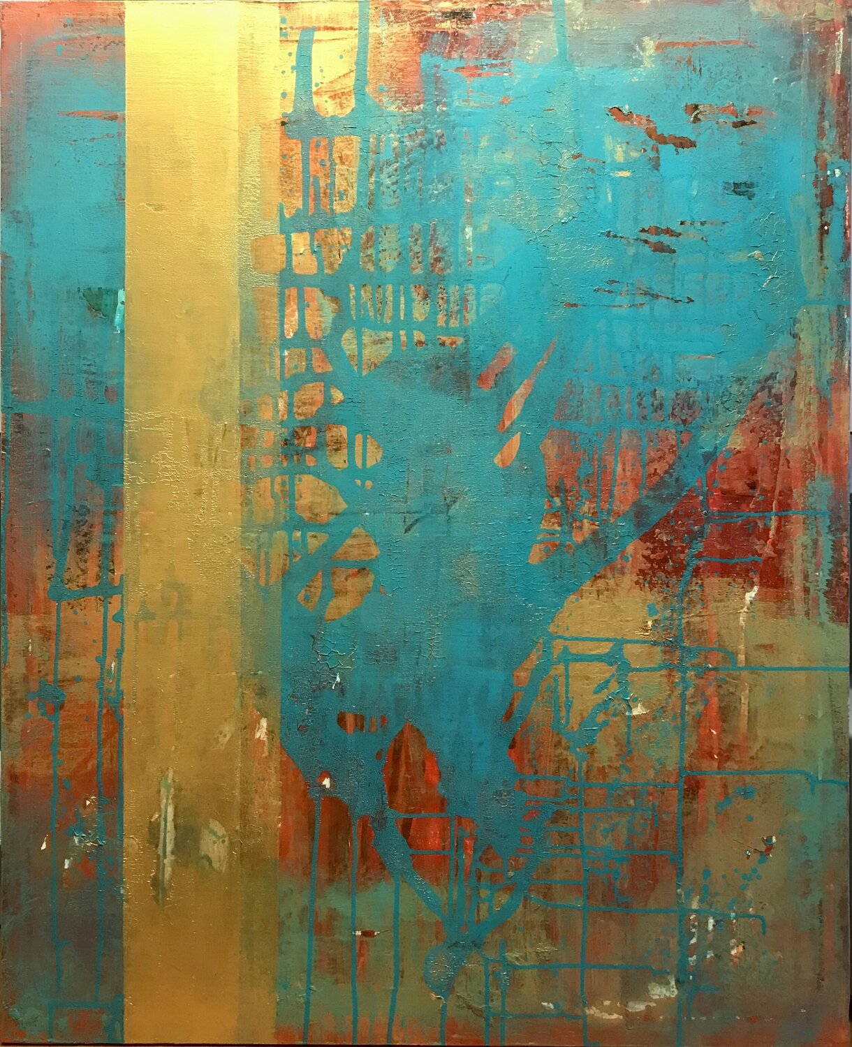 This is my time Javier Santana Original painting for sale