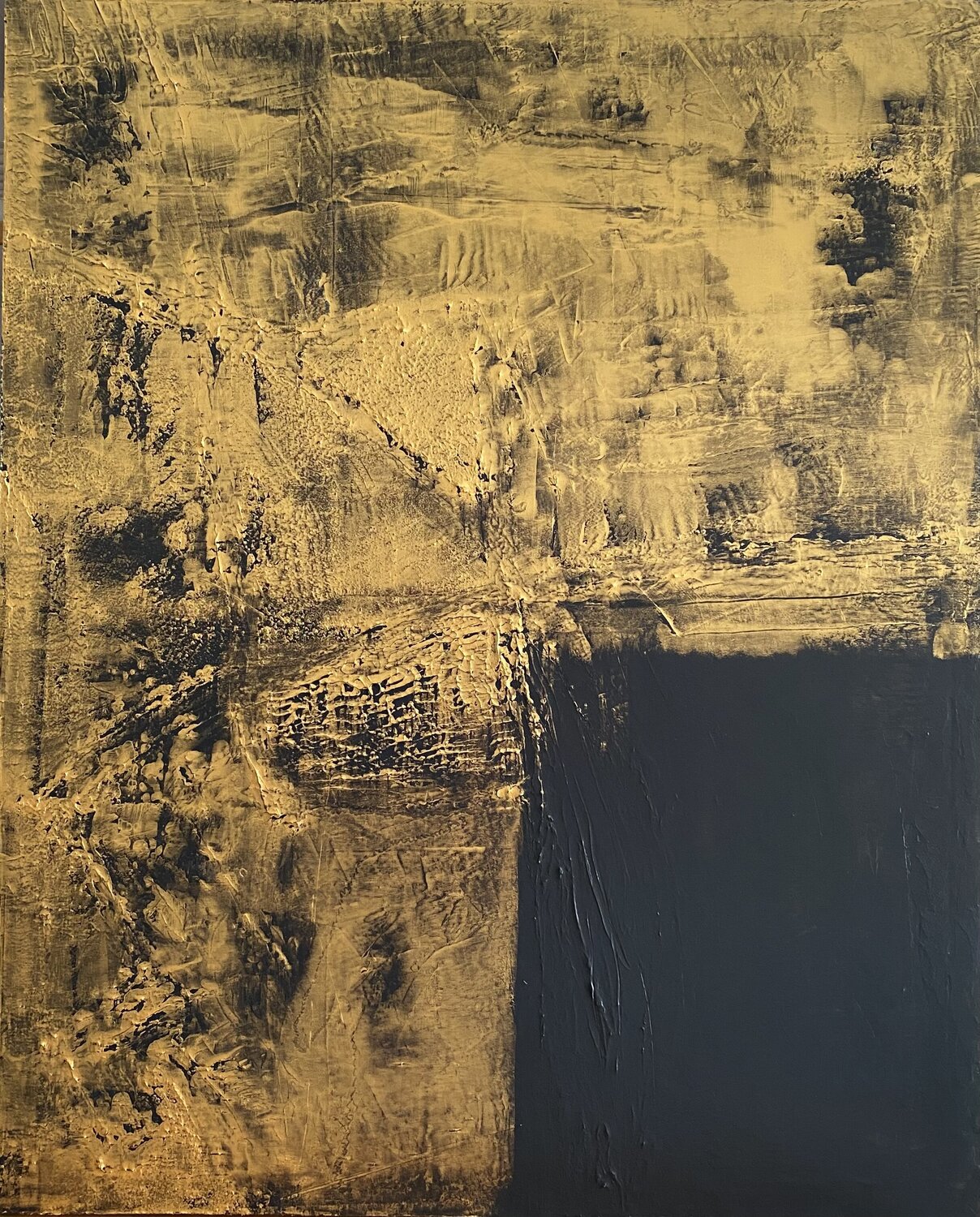 Golden Universe Javier Santana Original painting for sale