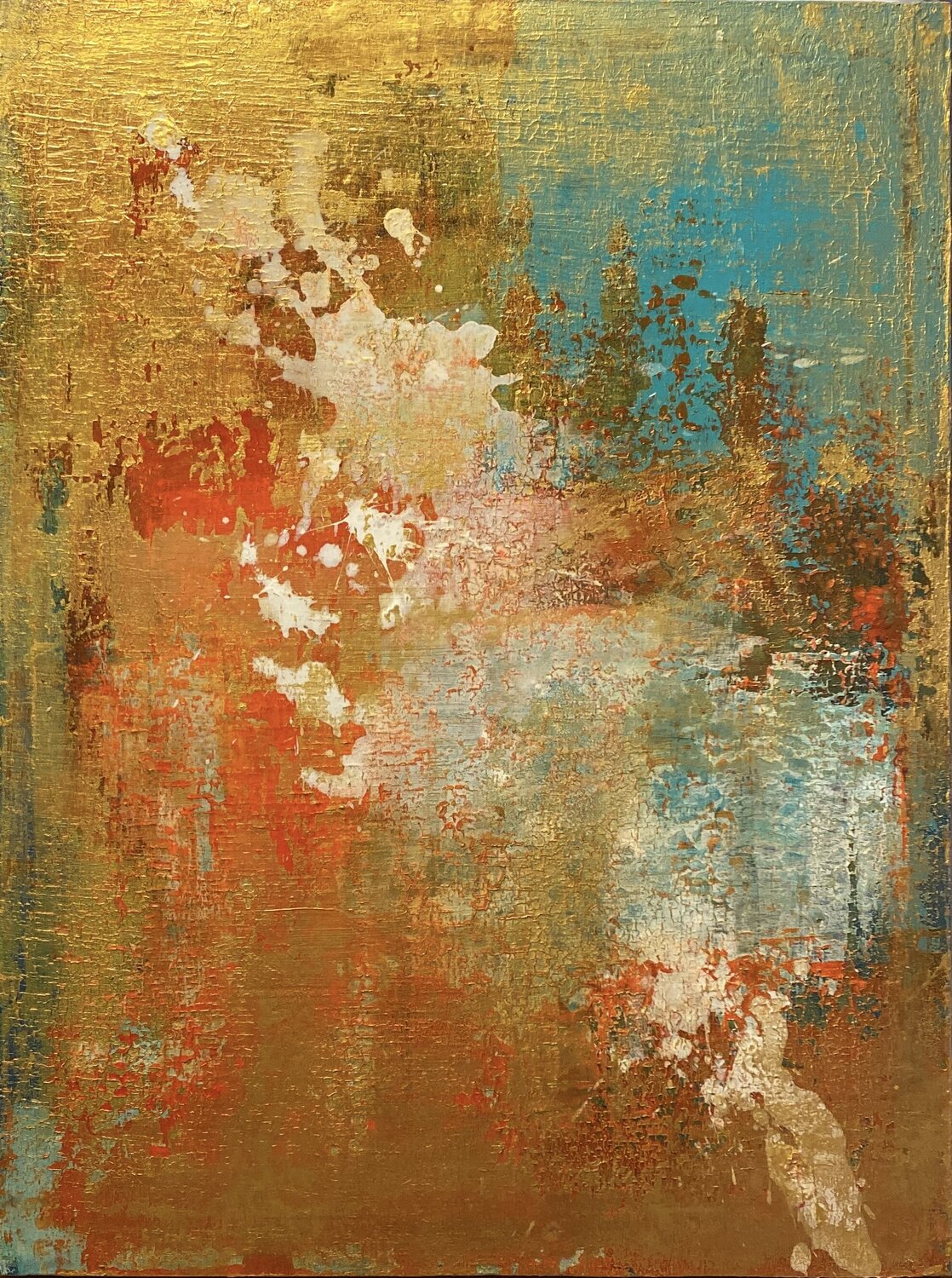 Eudaimonía Origen Javier Santana Original painting for sale