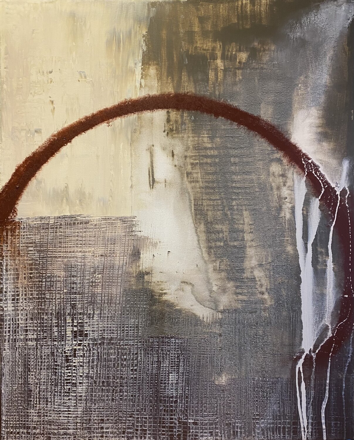 Toma de tierra (Emotional Landscapes) Javier Santana Original painting for sale