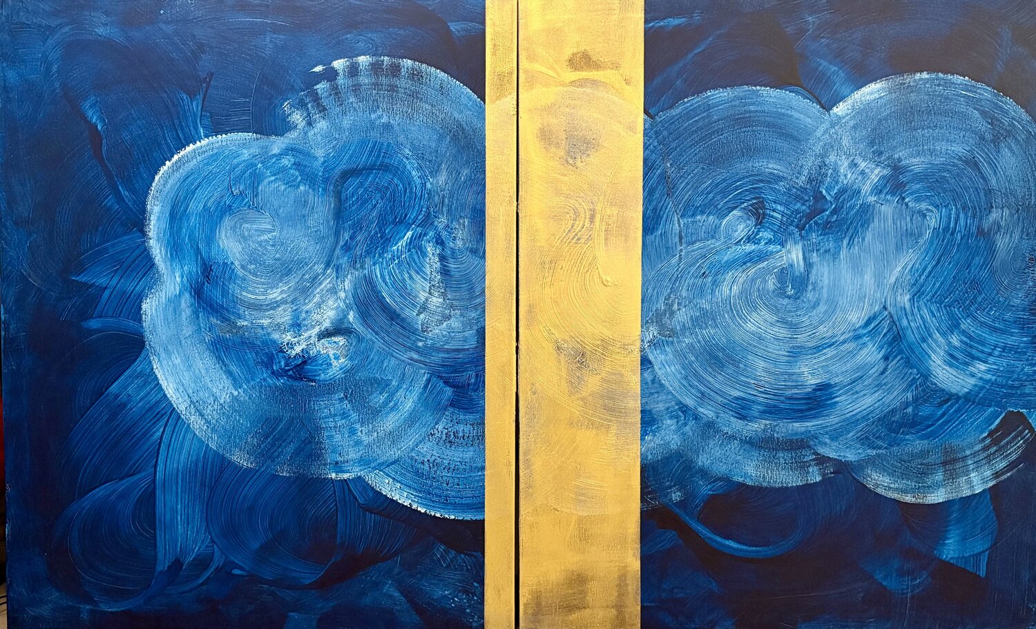 Tiempo Fluido II (Panta Rhei) Javier Santana Original painting for sale