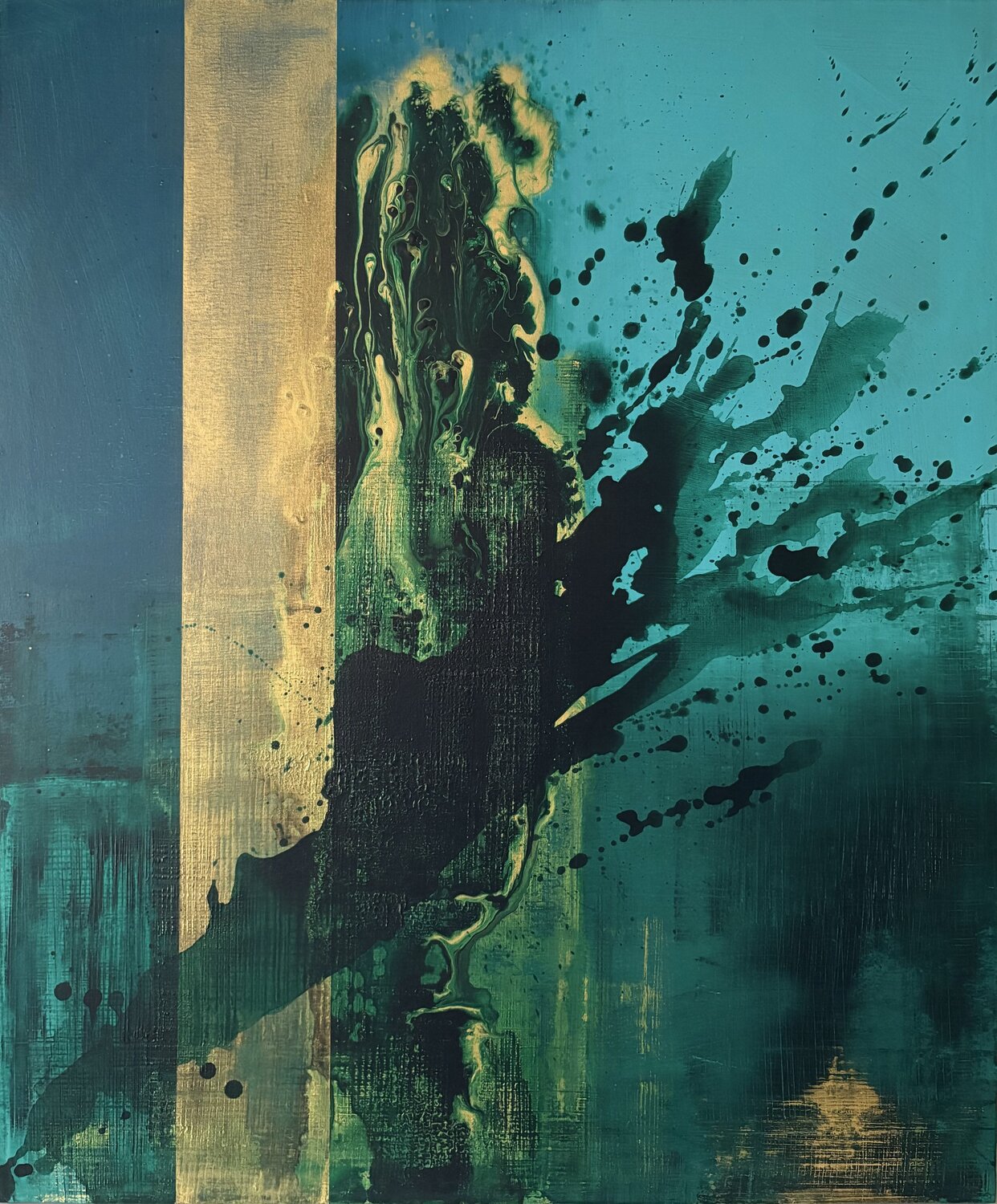 Savia Dorada Javier Santana Original painting for sale