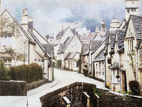 THE TALES OF OLD WALLS by Tatiana Rezvaya, Painting for Sale on Select
