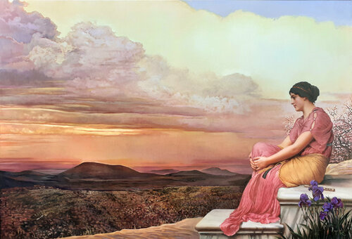 HESPERIS, A SUNSET NYMPH by Tatiana Rezvaya, Painting for Sale on Select