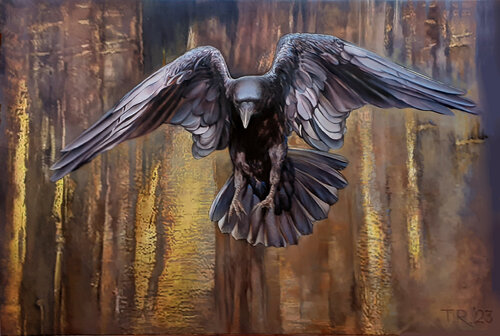 A RAVEN by Tatiana Rezvaya, Painting for Sale on Select
