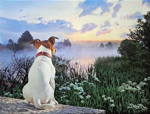 A DAWNLOVER by Tatiana Rezvaya, Painting for Sale on Select