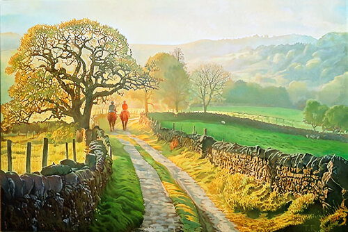 AUTUMN IDYLL by Tatiana Rezvaya, Painting for Sale on Select