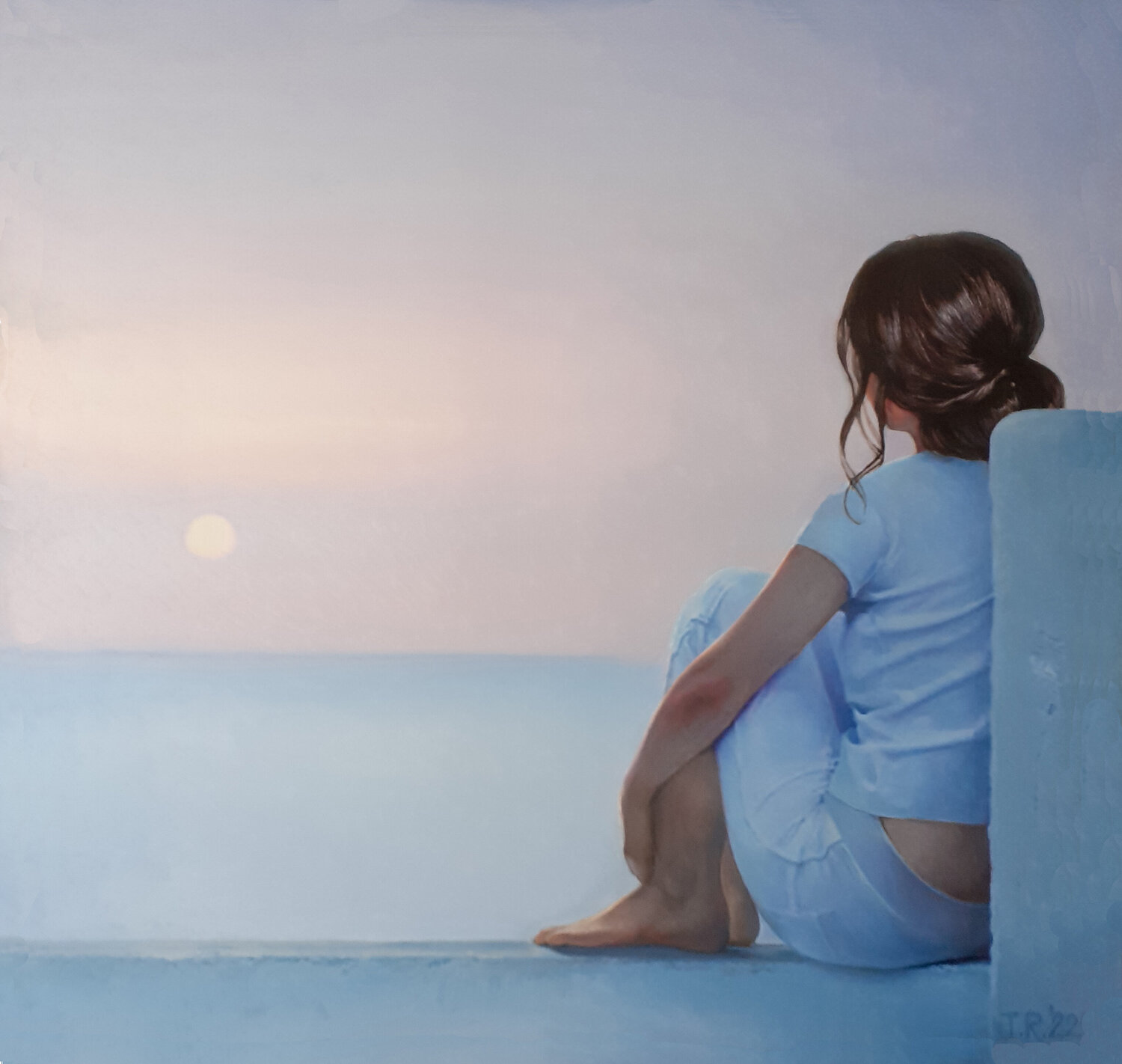 CONTEMPLATION Tatiana Rezvaya Original painting for sale