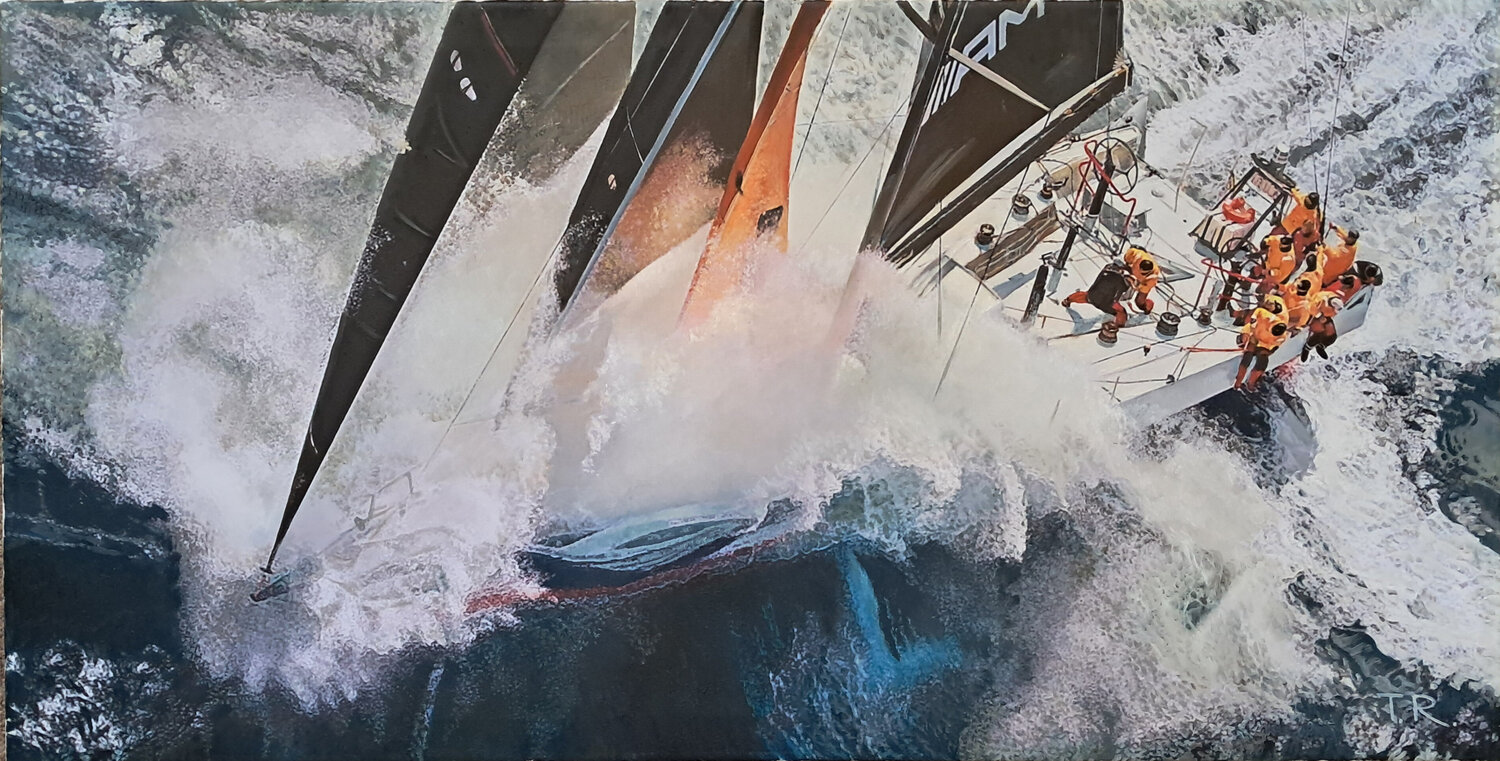 RACING THE STORM Tatiana Rezvaya Original painting for sale