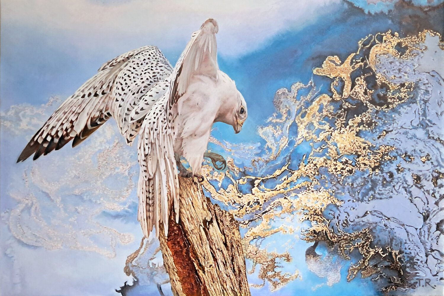A FALCON Tatiana Rezvaya Original painting for sale