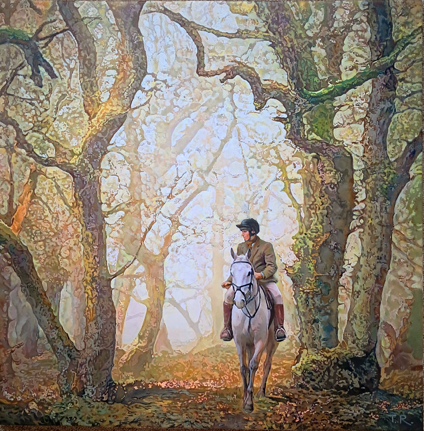 A FOREST RIDE Tatiana Rezvaya Original painting for sale