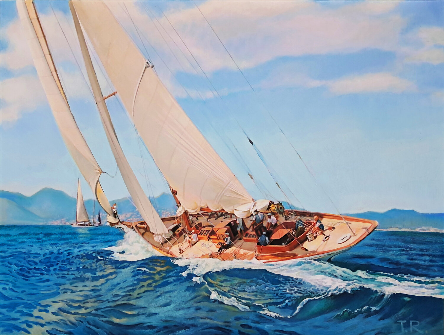 "CAMBRIA" IN FULL SWING Tatiana Rezvaya Original painting for sale