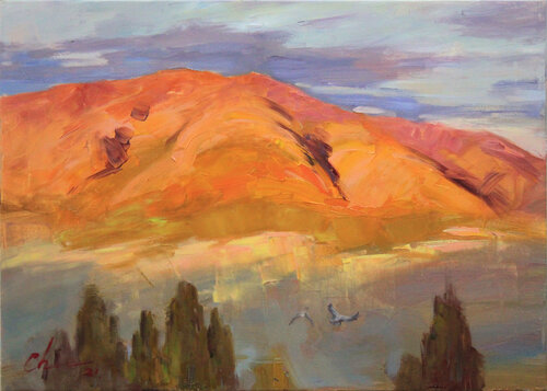 Last rays of the sun by Sergei Chernyakovsky, Painting for Sale on Select
