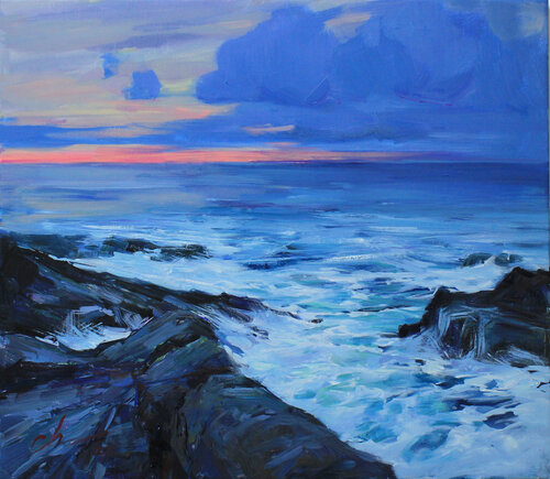 Rocky coast by Sergei Chernyakovsky, Painting for Sale on Select