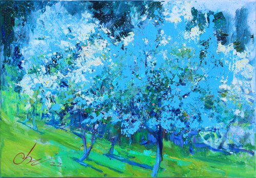 Smell of spring by Sergei Chernyakovsky, Painting for Sale on Select