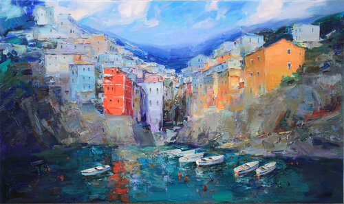 Riomaggiore by Sergei Chernyakovsky, Painting for Sale on Select