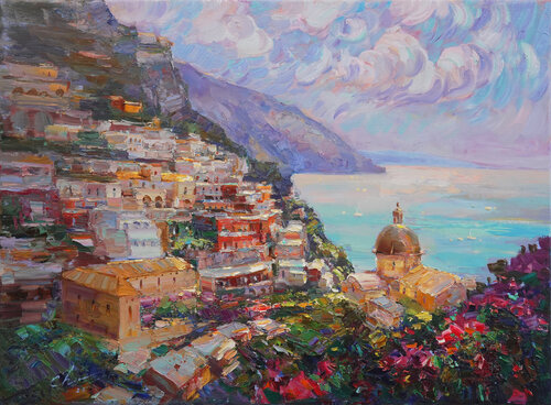 The Heart of Positano by Sergei Chernyakovsky, Painting for Sale on Select