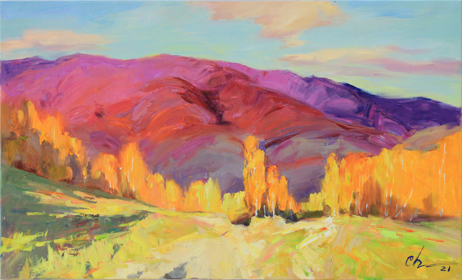 Autumn Symphony Sergei Chernyakovsky Original painting for sale