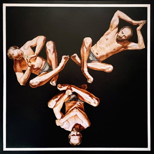 Triple portrait-I (The Pollock-Krasner Foundation Grant,New York,2003) by Stanislav Bojankov, Painting for Sale on Select