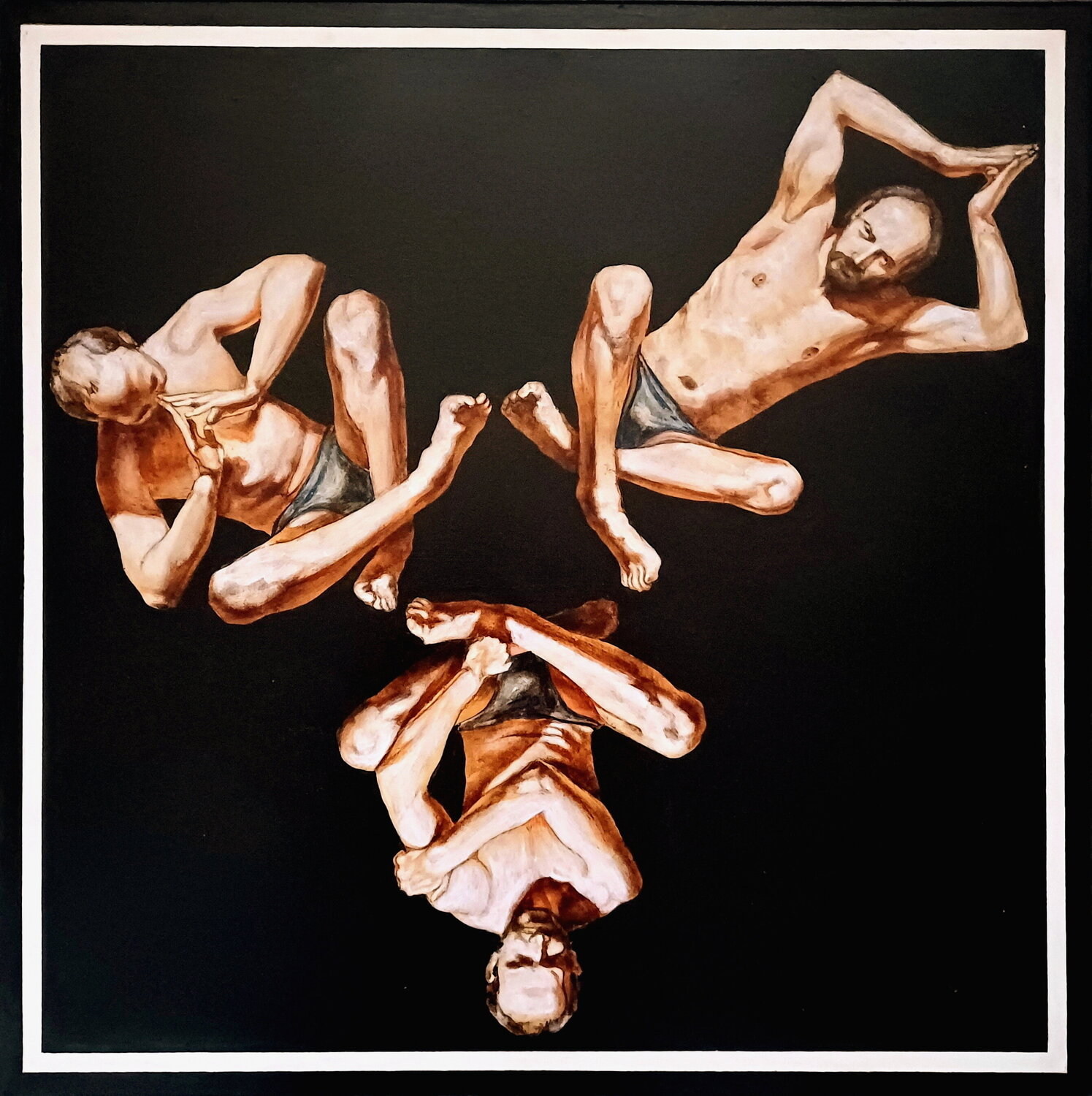 Triple portrait-I (The Pollock-Krasner Foundation Grant,New York,2003) Stanislav Bojankov Original painting for sale