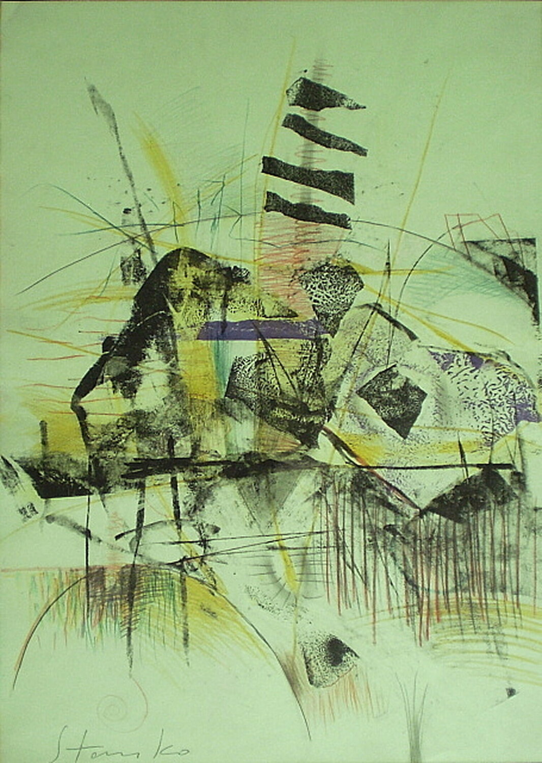 Landscape-I Stanislav Bojankov Drawing for sale