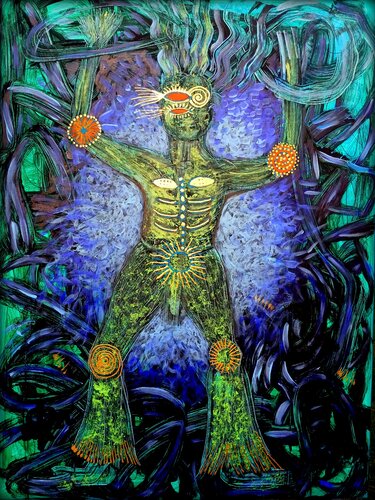 STRONG MAN by Eva Dahn Rubin, Painting for Sale on Select