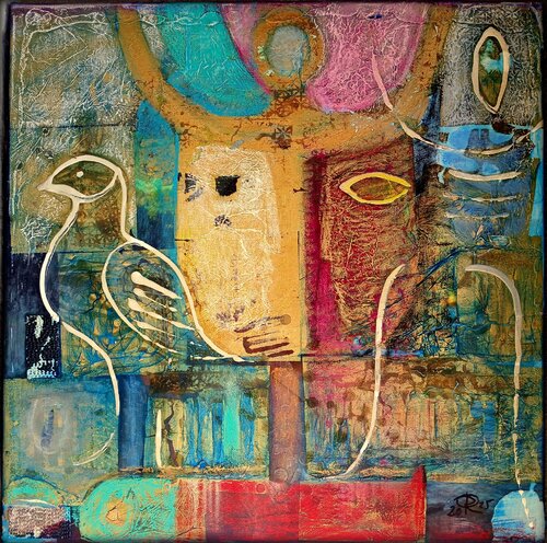 LEBEN VOR DEM TOD by Eva Dahn Rubin, Painting for Sale on Select