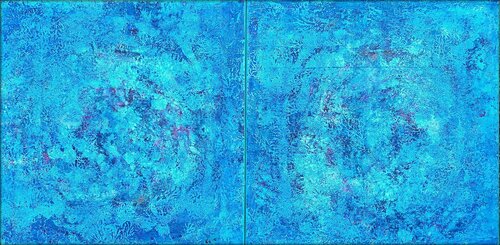 UNENDLICHKEIT  / INFINITO Diptychon by Eva Dahn Rubin, Painting for Sale on Select