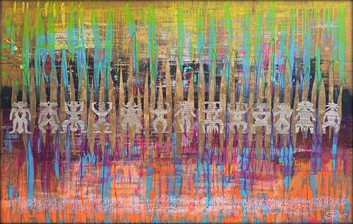 PRÄSENZ - PRESENZA by Eva Dahn Rubin, Painting for Sale on Select