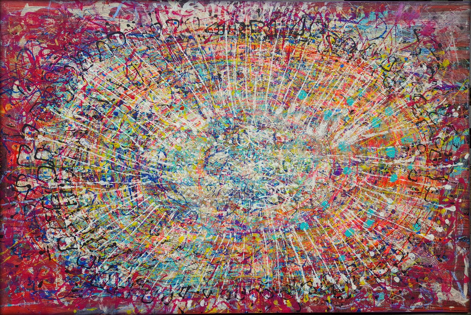 SANFTE EXPLOSION Eva Dahn Rubin Original painting for sale