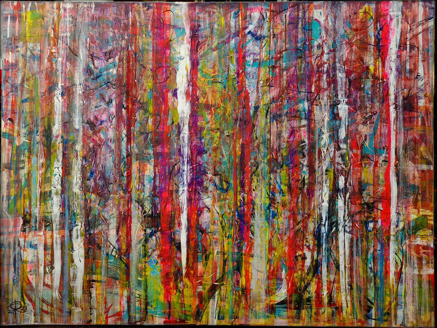 DAS FEUER VON INNEN Eva Dahn Rubin Original painting for sale