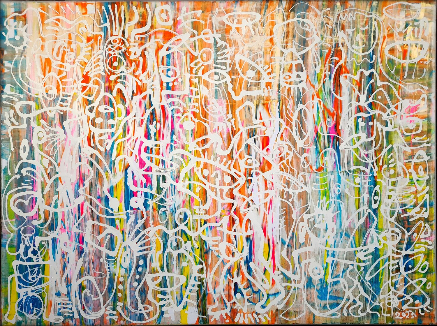 HELLE STIMMUNG / LICHTZEICHEN Eva Dahn Rubin Original painting for sale