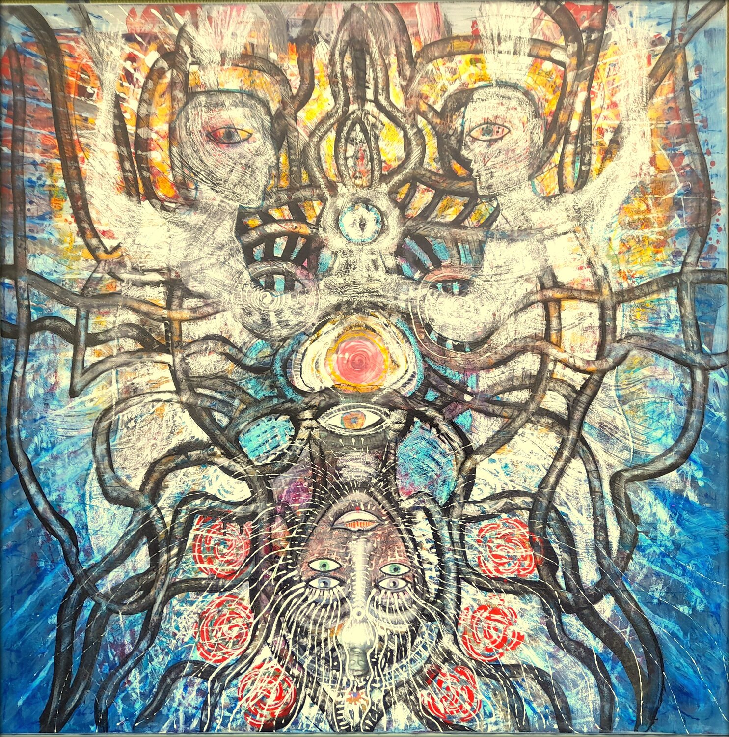 AN DER QUELLE Eva Dahn Rubin Original painting for sale