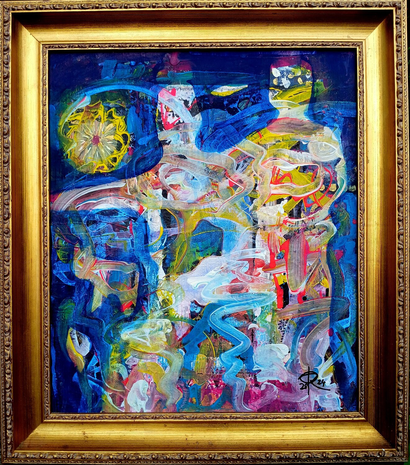 BORN TO BE WILD I Eva Dahn Rubin Original painting for sale