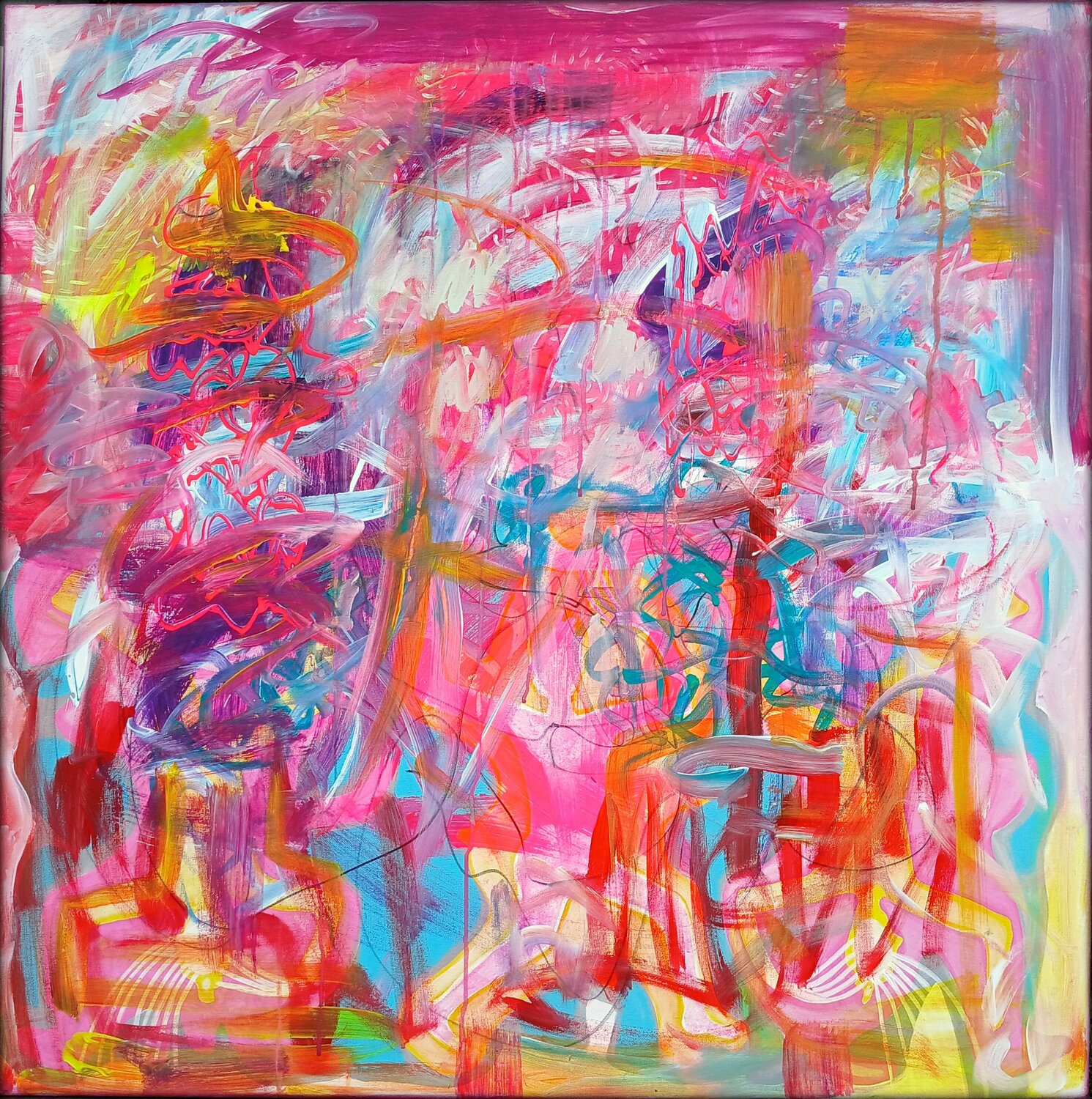 BORN TO BE WILD II Eva Dahn Rubin Original painting for sale
