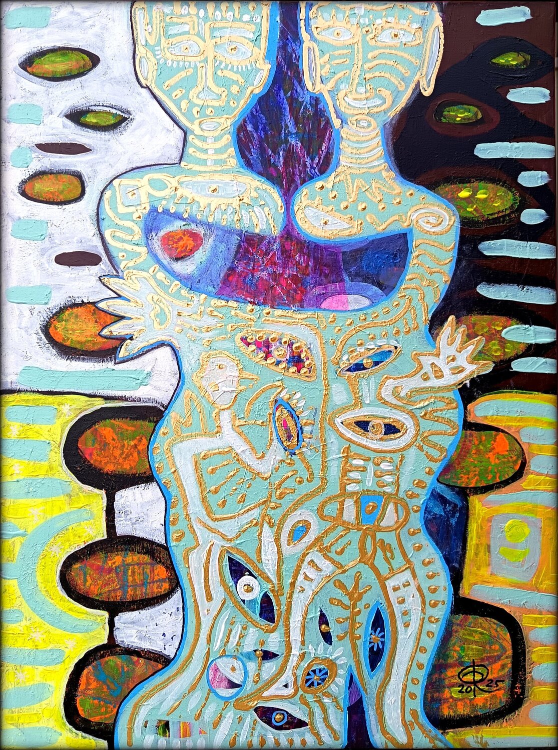 VERTRAUEN - LA FIDUCIA Eva Dahn Rubin Original painting for sale