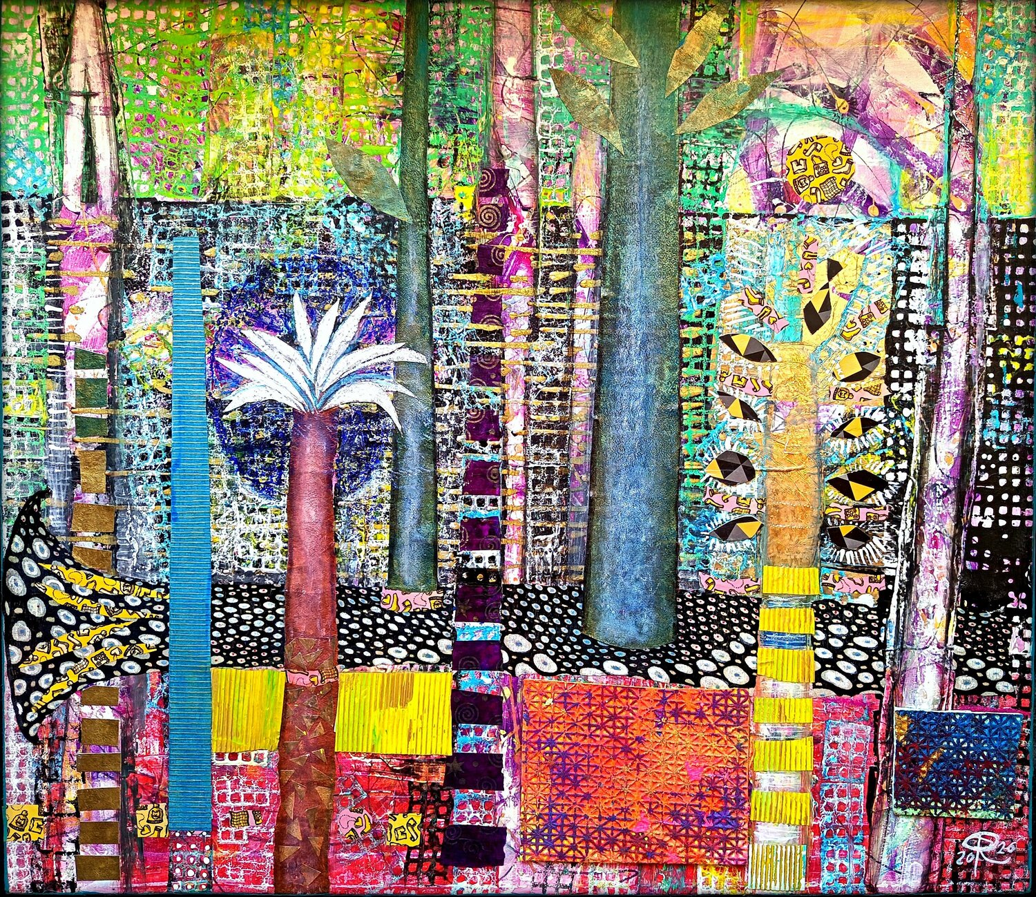 PURA VIDA Eva Dahn Rubin Original painting for sale