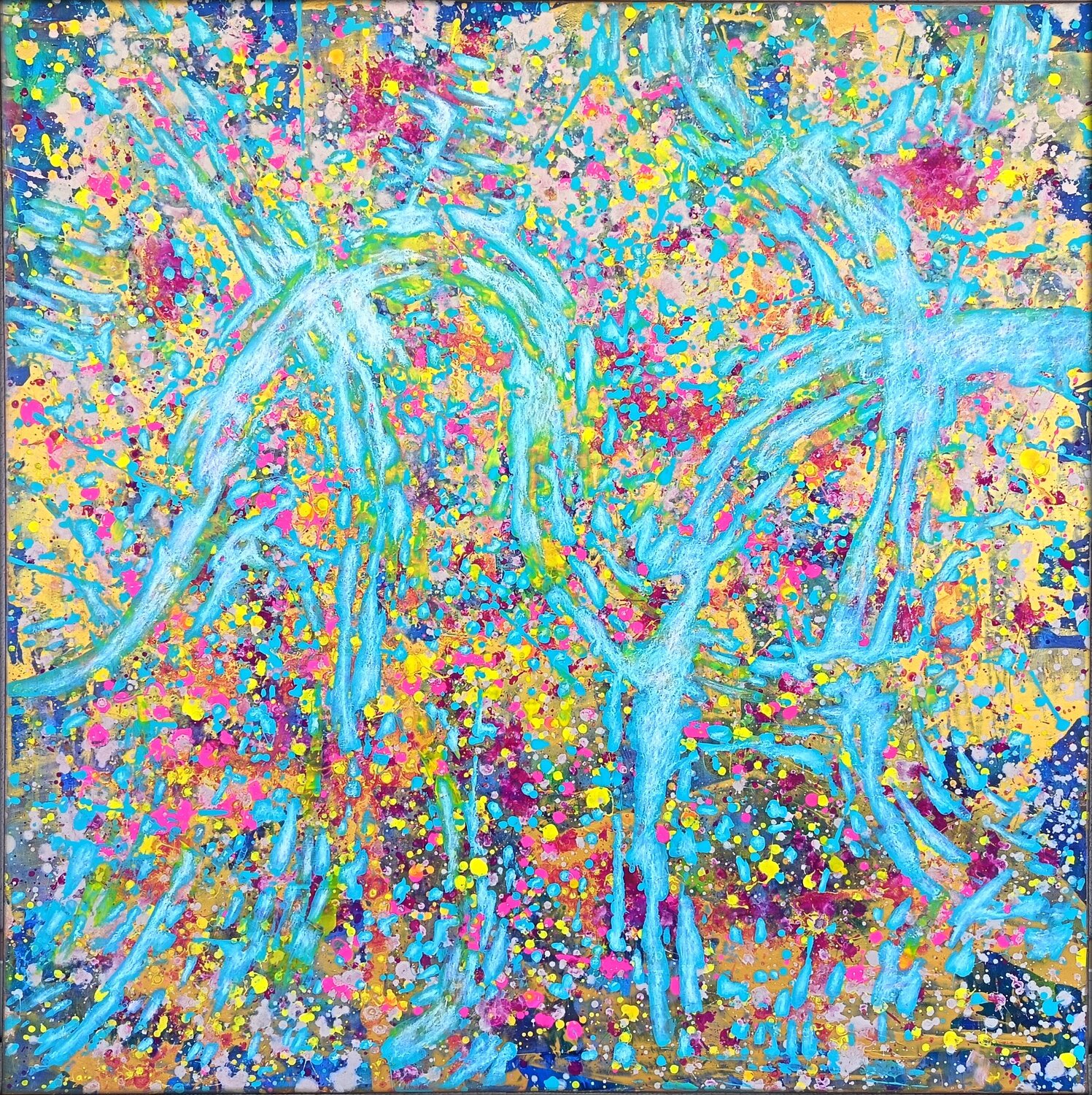 IN THE FLOW Eva Dahn Rubin Original painting for sale