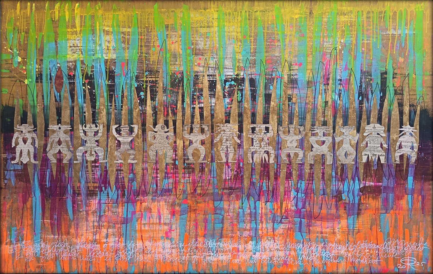 PRÄSENZ - PRESENZA Eva Dahn Rubin Original painting for sale