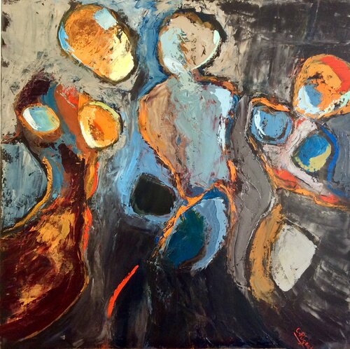 Contorsions by Catherine Pugeat, Painting for Sale on Select