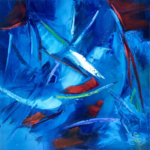 Battement by Catherine Pugeat, Painting for Sale on Select