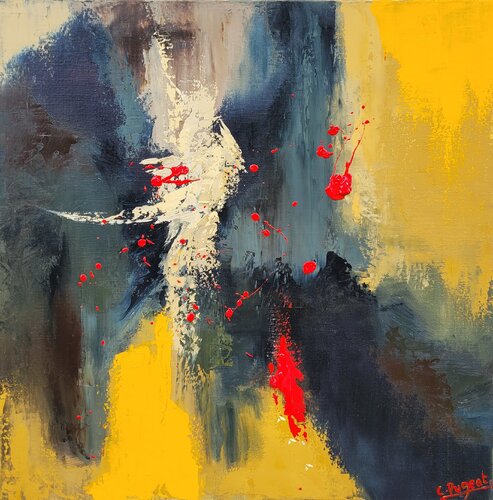 Nyx et Hemera by Catherine Pugeat, Painting for Sale on Select