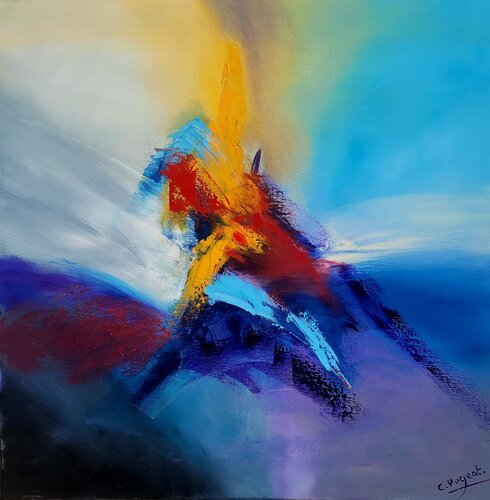 Mettre les voiles by Catherine Pugeat, Painting for Sale on Select
