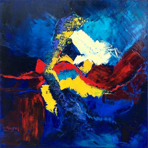 Matière n°9 ou chaos émotionnel by Catherine Pugeat, Painting for Sale on Select