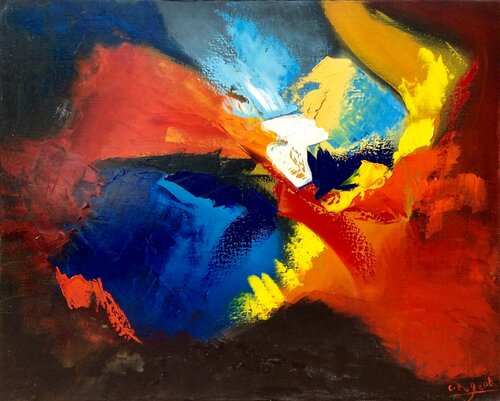 Lumière n°6 by Catherine Pugeat, Painting for Sale on Select