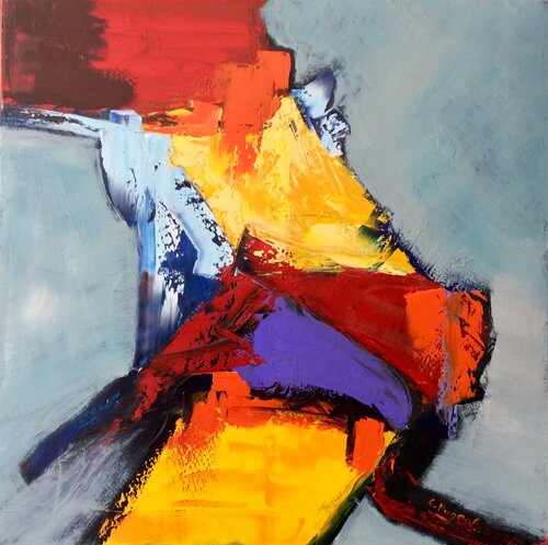 Mouvement n°10 by Catherine Pugeat, Painting for Sale on Select