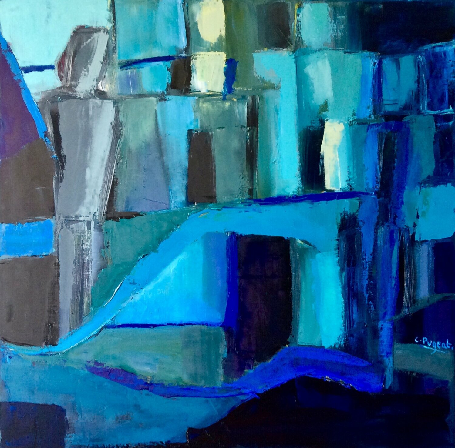 Séparés ? Catherine Pugeat Original painting for sale