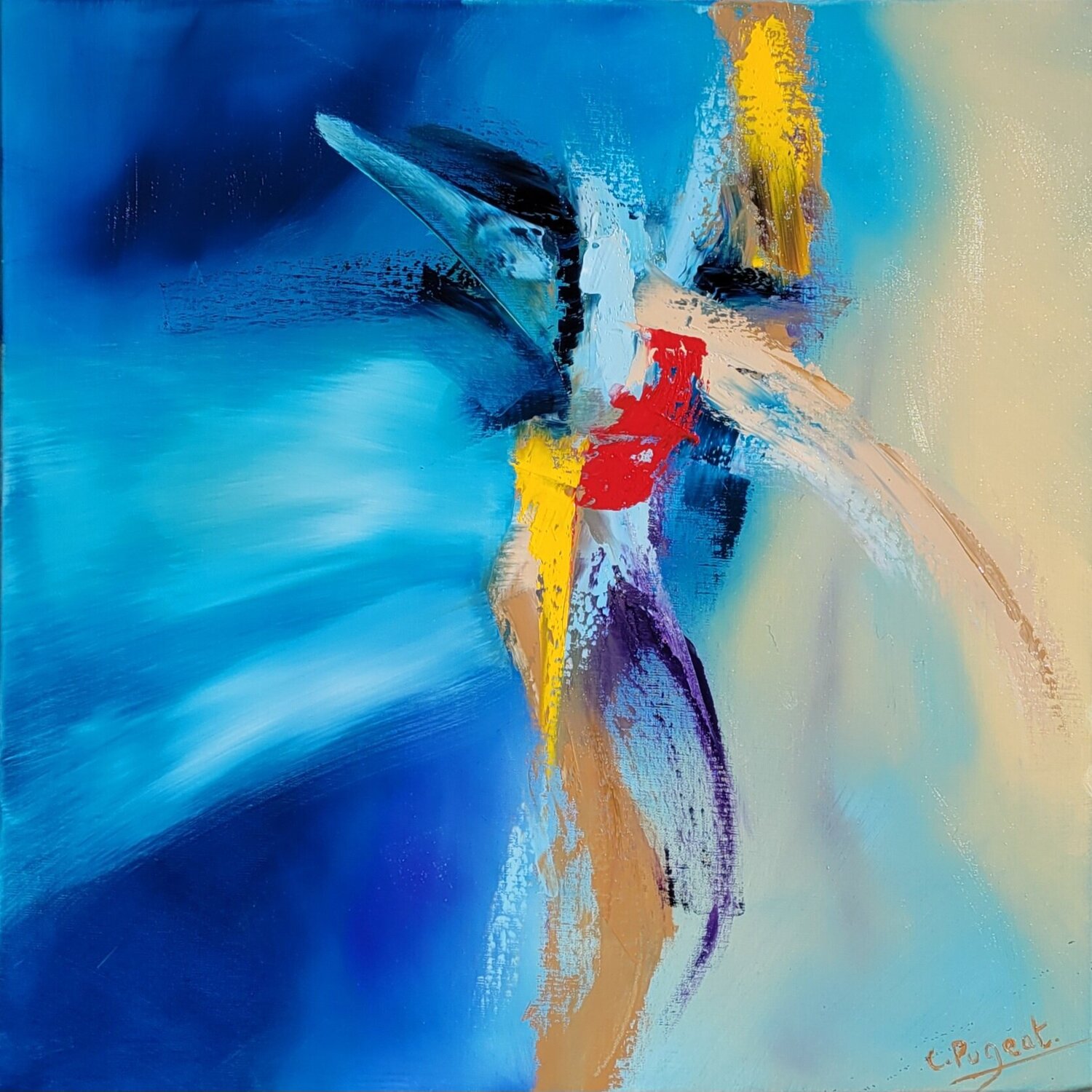 Prendre le large Catherine Pugeat Original painting for sale