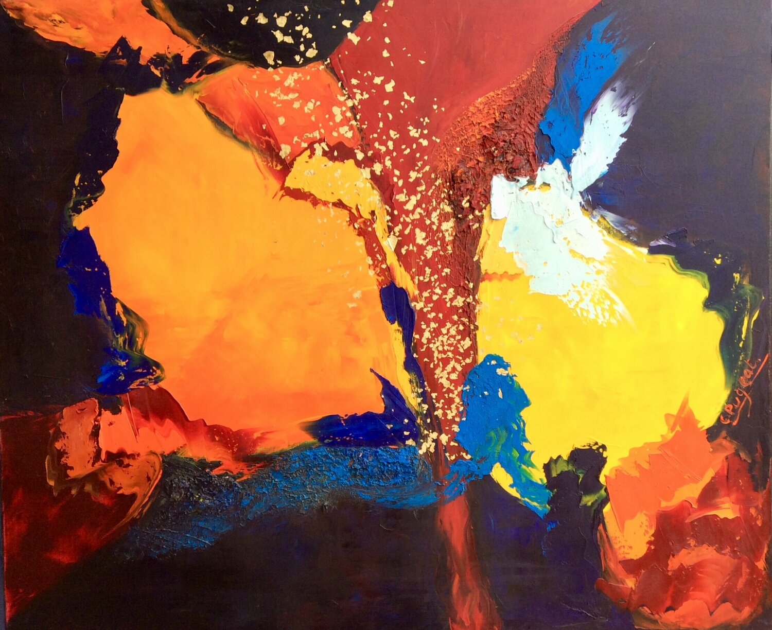 Matière n°2 Catherine Pugeat Original painting for sale
