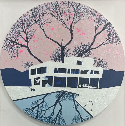 Architecture praise_Le Corbusier_Villa Savoye by ransoo kim, Painting for Sale on Select